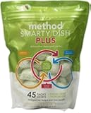 Method Smarty Dish Dishwasher Plus Tablets, Lemon Mint, 45 Count