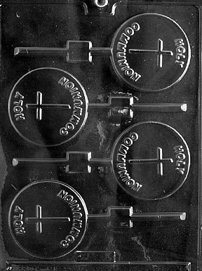 HOLY COMMUNION LOLLY Religious Candy Mold Chocolate 