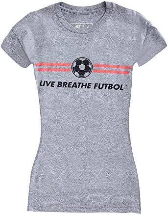 Live Breathe Futbol Women's Winged Logo Tee Shirt