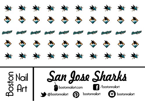 NHL - San Jose Sharks Waterslide Nail Decals - 50pc