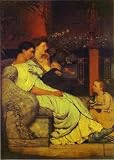 Alma-Tadema, Sir Lawrence - A Roman Family. Hand Painted Reproduction Oil on canvas