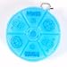 Doraemon Round Plastic Pillbox Pill Box Case Blue