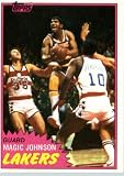 1981/82 Topps Basketball Card # 21 Magic Johnson 2nd YEAR CARD Los Angeles Lakers In A Protective Display Case!