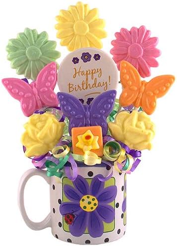 Mug Of Daisies Lollipop Bouquet