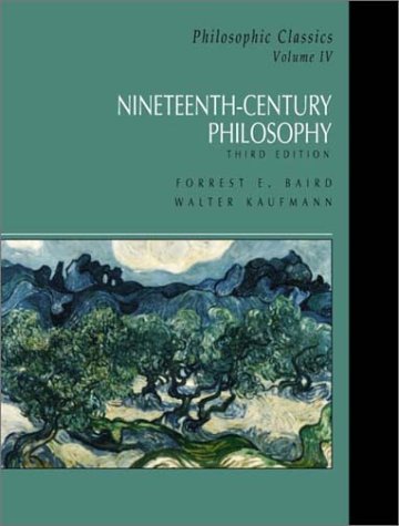 Books: Philosophic Classics, Volume IV. 19th Century Philosophy  3rd Edition 