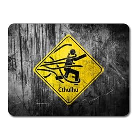 Cthulhu Warning Mouse Mat