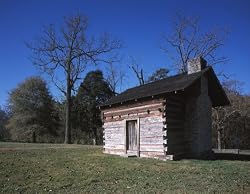 Brotherton Cabin at Chicamaguga Battlefield Site in Georgia - 16"x20" - Fine-Art Gicl??e Photographic Print by Carol M. Highsmith