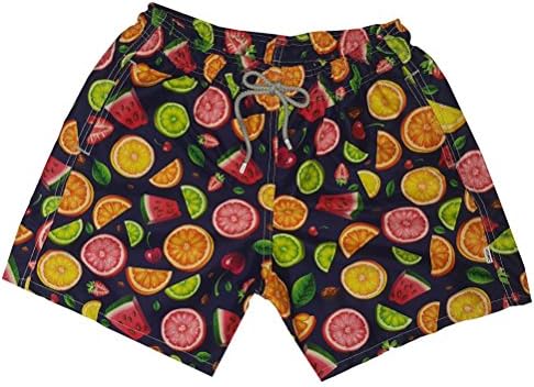 VIDRIC Mens Fresh Fruit Swim Shorts S Blue