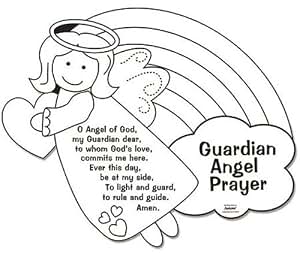Amazon.com: Color Your Own Guardian Angel Prayers Arts &amp; Crafts ...