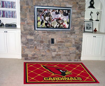Arizona Cardinals 5x8 NFL Area Rug