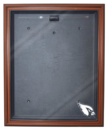 NFL Arizona Cardinals Cabinet Style Jersey Display, Brown