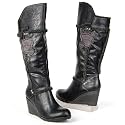 s.OLIVER Damen Winter Stiefel, Overknee, gefüttert, schwarz