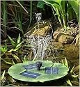 Solar Powered Floating Lily Fountain
