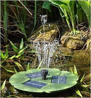 Childrens Toyshop  Outdoor Living : Solar Powered Floating Lily Fountain