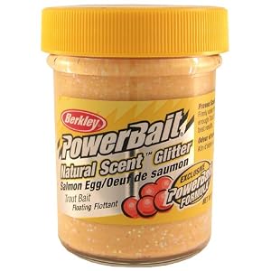 PowerBait FW Natural Salmon Egg Scent Glitter Trout Fishing Bait by 
