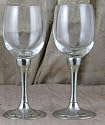 Set of Two Octavio Pewter Wine Glasses