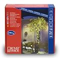 Konstsmide 3613-110 Micro LED Lichterkette (200 warm wei�e Dioden, 24V Au�entrafo, 12W, schwarzes Kabel)