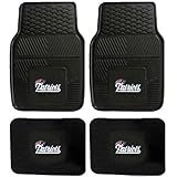 NFL New England Patriots Car Floor Mats Heavy Duty 4-Piece Vinyl - Front and Rear