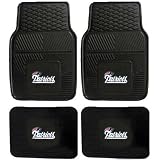 NFL New England Patriots Car Floor Mats Heavy Duty 4-Piece Vinyl - Front and Rear