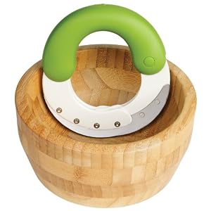 Chef'n Herb'n Shears Herb Chopper and Bamboo Bowl Set