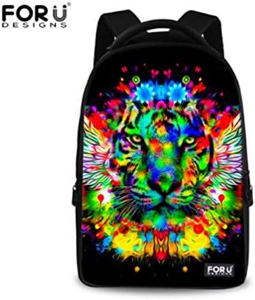 Trendy Men'S Backpacks Cool Tiger Head Outdoor Travel Sport Bagpack - CA4561Q