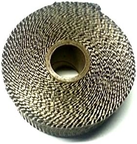 HDM 2" X 25ft Titanium Basalt Volcano Lava Rock Header Exhaust Pipe Wrap Tape Shield Material