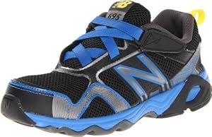 New Balance KV695 Youth Running Shoe (Little Kid/Big Kid),Black/Blue,12.5 M US Little Kid