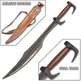 Deluxe King Leonidas Spartan Sword 300 Movie Replica, High Carbon Steel Blade