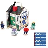 Melissa & Doug Deluxe Wooden Doorbell House with Batteries