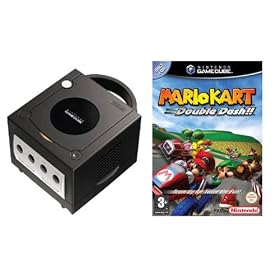 Black GameCube Console & Mario Kart: Double Dash Pak