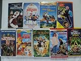 Kids and Children 9 Pack VHS Movies: Mrs. Santa Claus: Angela Lansbury, Pebble Penguin, Chitty Chitty Bang Bang, Harriet the Spy, Small Soldiers, Chicken Run, the Road to El Dorado, Andre, Jimmy Neutron Boy Genius: Clever & Funny