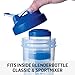 BlenderBottle GoStak Twist n' Lock Storage Jars, 150cc 2-Pak, Blue