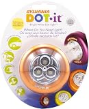 Sylvania DOT-it Orange Self-Adhesive Bright White LED Light (Pack of 2)