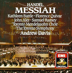 CD-Charts  Music : Handel: Messiah (Complete Oratorio); Battle, Quivar, Aler, Ramey, Davis