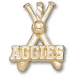 Texas A&M University Aggies Bats Pendant (14kt)