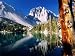 First Lake at Sunrise on North Fork of Big Pine Creek Trail, John Muir Wilderness Area, California Photographic Poster Print by Brent Winebrenner, 12x9