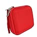 Khanka Hardshell EVA Storage Carrying Travel Case Bag for Logitech UE Roll 360 Wireless Bluetooth Speaker - Red