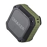 [アウトドア/お風呂に最適なBluetoothスピーカー]OmakerM4 防水スピーカー Bluetooth4.0+EDR 小型なワイヤレススピーカー マイク搭載とNFC対応なUSBスピーカー iPhone/iPhone6/iPhone6plus/iPhone5s/iPad/ipod/スマホ対応なポータブルスピーカー(オリーブグリーン)