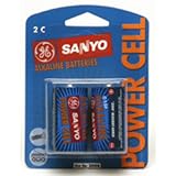Sanyo Ac2C Alkaline Batteries Blister Packs (C 2Pk)