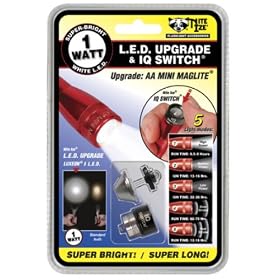 Nite Ize NIQ-07-1WC 1-Watt LED Bulb Upgrade/Replacement for AA Mini Flashlight with IQ Switch