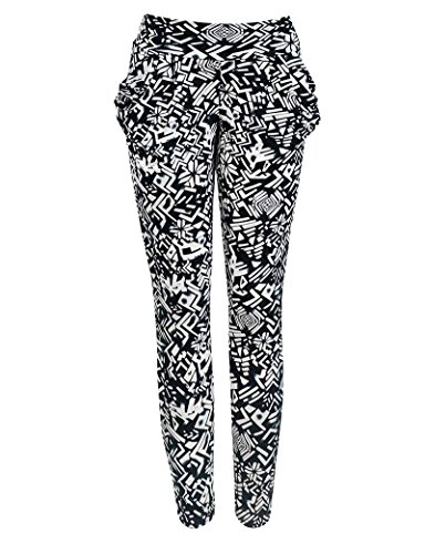 Simplicity Abstract Print Harem Pants w/ Pockets