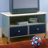 Universal Tv Stand 33.5hx38wx22 Silver/navy