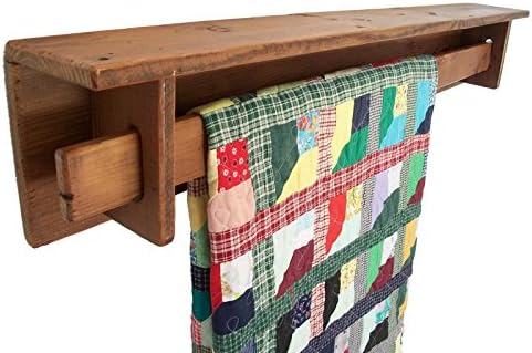 Twig Country Quilt Rack with Shelf