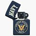 Navy matte lighter, with US Navy insignia.