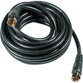 Gold RG-59 Cable with F Connectors