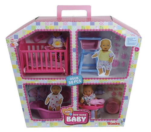 Simba Toys 105033388 - Mini new born Baby-Puppe, Puppenhaus Preisvergleich