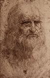 Leonardo Da Vinci (Self-Portrait) Art Poster Print - 11 X 17