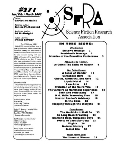 Science Fiction Research Association Membership