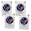 4 Pc Houston Texans Shot Glass Set - Clear