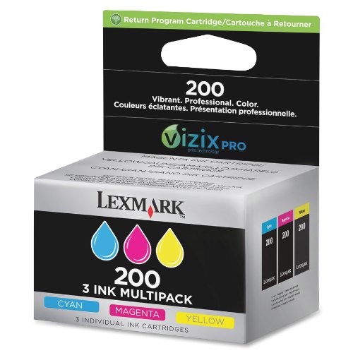 Lexmark 14L0268 Lexmark Cartridge No. 200 3 Ink Multipack - Print Cartridge Ink On Sale
